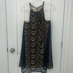 London Times Black lace Dress